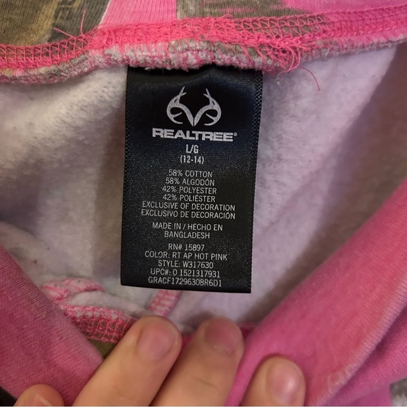 Realtree Hot Pink Camouflage Sweatpants Size Large - Picture 5 of 9